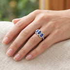 D'Joy Kyanite, White Zircon Ring in Rhodium OverlaySterling Silver  2.440  Ct._8719965_1