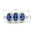 D'Joy Kyanite, White Zircon Ring in Rhodium OverlaySterling Silver  2.440  Ct._8719965_5