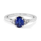 D'Joy - Kyanite & White Zircon Ring in Platinum Overlay Sterling Silver 1.20 Ct._8719987