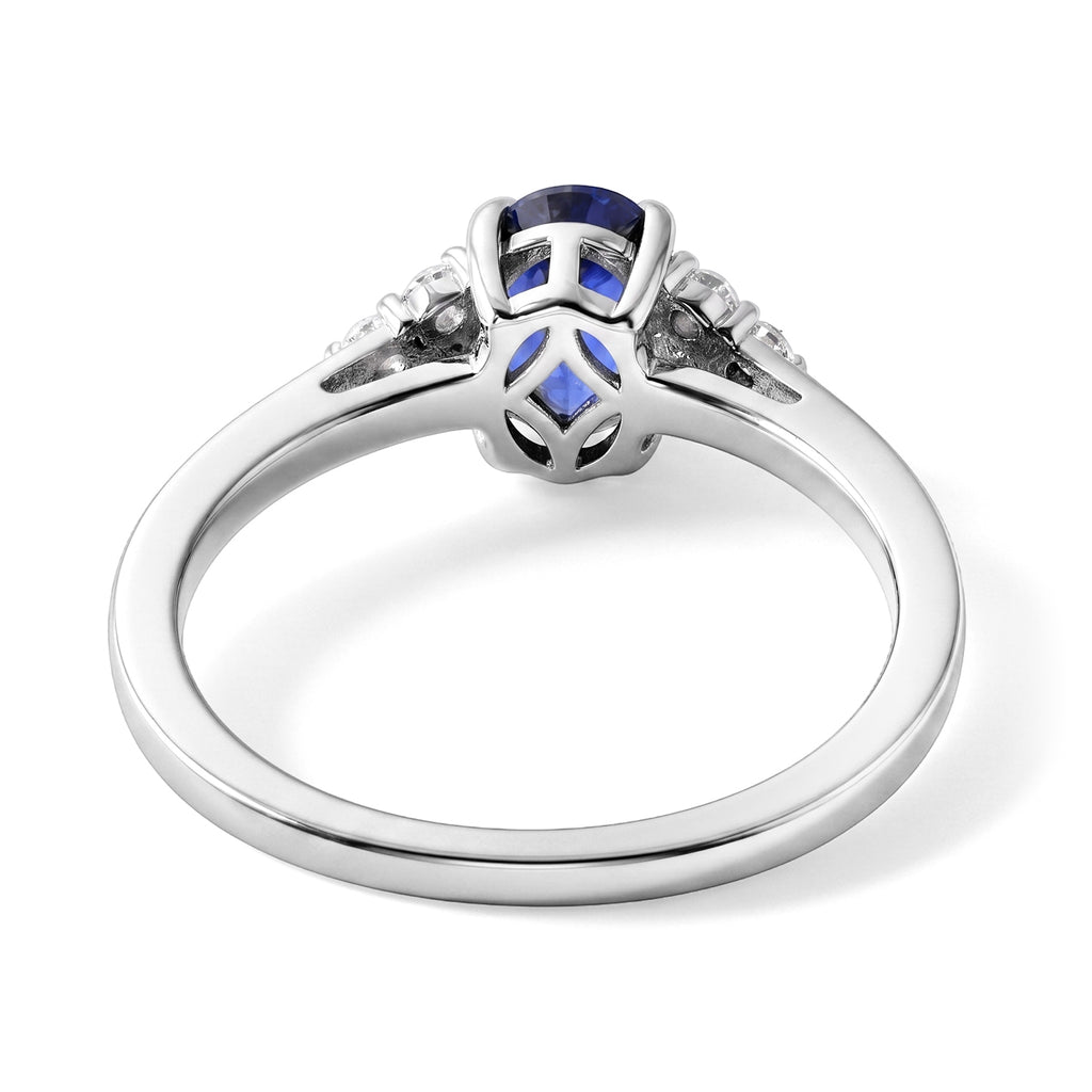 D'Joy - Kyanite & White Zircon Ring in Platinum Overlay Sterling Silver 1.20 Ct._8719987_4