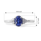D'Joy - Kyanite & White Zircon Ring in Platinum Overlay Sterling Silver 1.20 Ct._8719987_5
