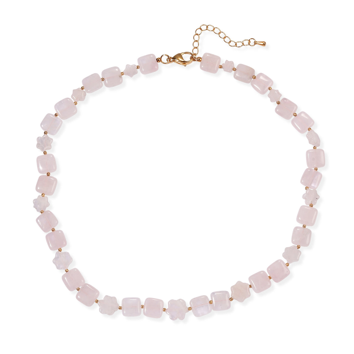 EverTrue - Rose Quartz Beads Necklace (Size - 18-2 Ext) in Yellow Gold Tone 135.00 Ct. 8721098 2