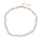 EverTrue - Rose Quartz Beads Necklace (Size - 18+2 Ext) in Yellow Gold Tone 135.00 Ct._8721098_3