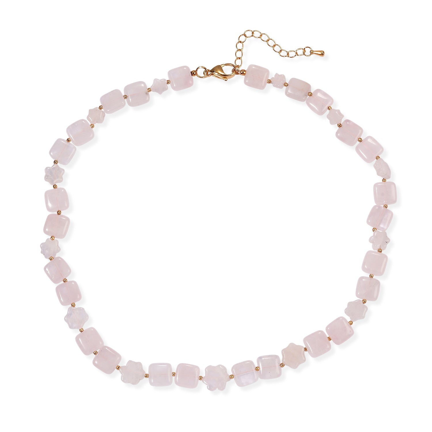 EverTrue - Rose Quartz Beads Necklace (Size - 18-2 Ext) in Yellow Gold Tone 135.00 Ct. 8721098 2