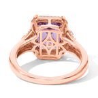 D'Joy Rose De France Amethyst, White Zircon Fancy Ring in Rose GoldSterling Silver  3.176  Ct._8721327_3