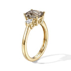Luxuriant - AAA Turkizite & Lab Grown Diamond (SI/G-H) Ring in 18K Vermeil Yellow Gold Plated Sterling Silver 2.16 Ct._8721475_3