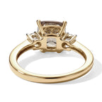 Luxuriant - AAA Turkizite & Lab Grown Diamond (SI/G-H) Ring in 18K Vermeil Yellow Gold Plated Sterling Silver 2.16 Ct._8721475_4