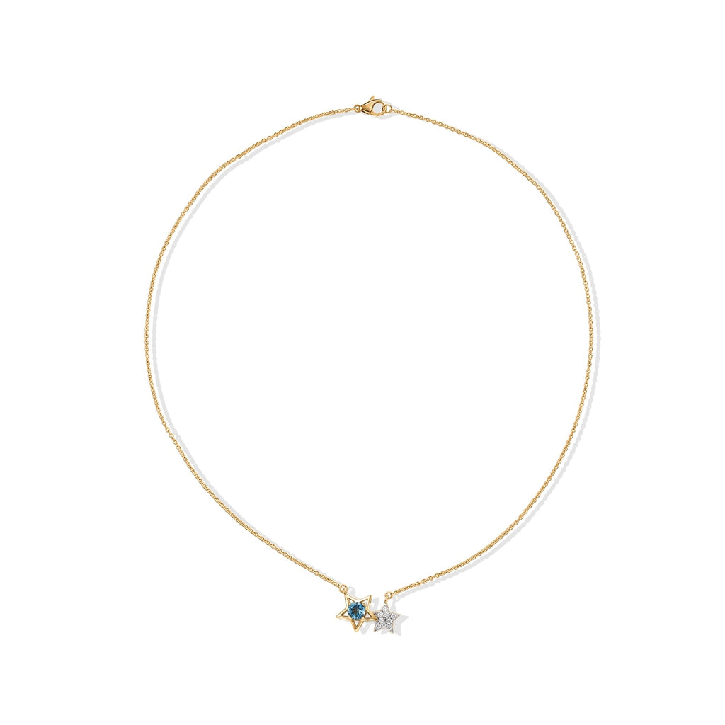 D'Joy White Zircon Fancy Necklace (Size - 18) Sterling Silver Mix Metal Wt.1.75 Gms  1.411  Ct._8721725_3