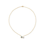 D'Joy White Zircon Fancy Necklace (Size - 18) Sterling Silver Mix Metal Wt.1.75 Gms  1.411  Ct._8721725_3