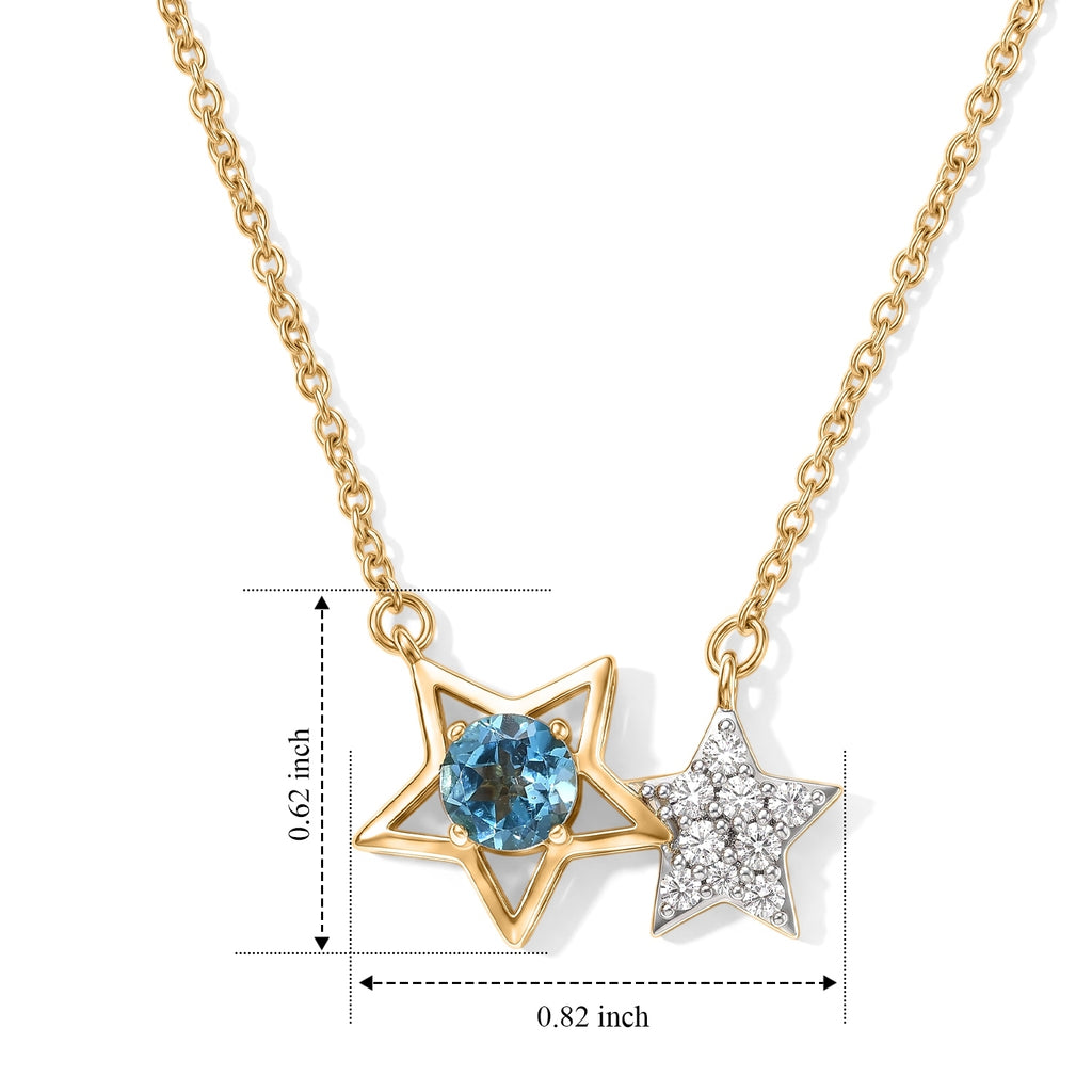 D'Joy White Zircon Fancy Necklace (Size - 18) Sterling Silver Mix Metal Wt.1.75 Gms  1.411  Ct._8721725_4