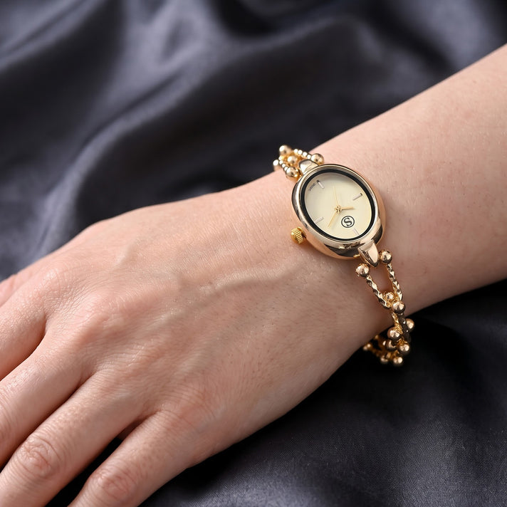 Designer Inspired- Japan Movement Water Resistant Industrial Link Watch- Yellow 8721943 2