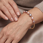 Multi Color Fresh Water Pearl Adjustable Bangle (Size - 7) 20.00 Ct._8723796_2