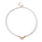 White Fresh Water Pearl Adjustable Beads Necklace (Size - 18+2 Ext) 100.00 Ct._8723797