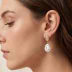 White Keshi Pearl Solitaire Earring with Push Back_8723844_1