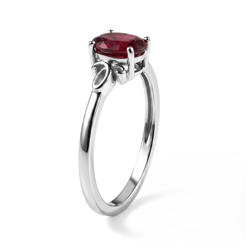 Rhodolite Garnet Ring in Platinum OverlaySterling Silver  0.970  Ct._8723888_2