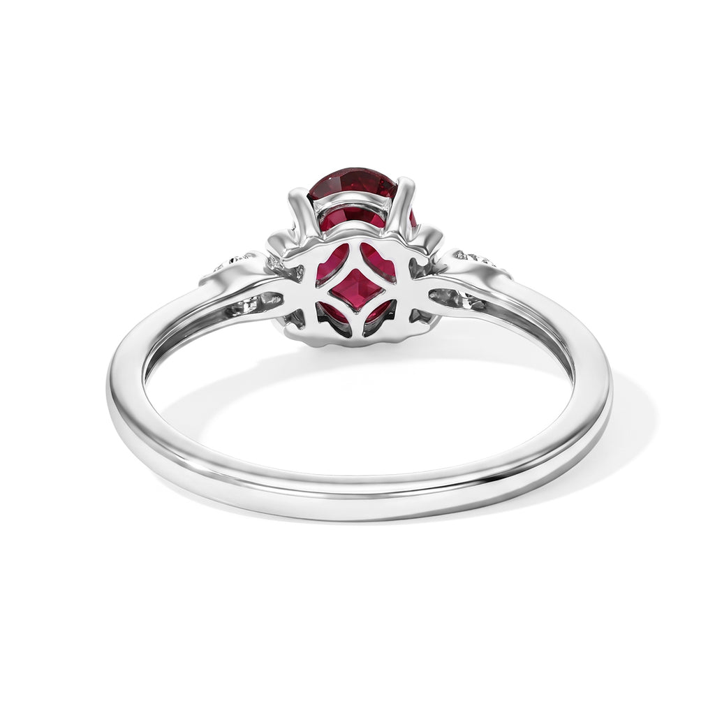Rhodolite Garnet Ring in Platinum OverlaySterling Silver  0.970  Ct._8723888_3