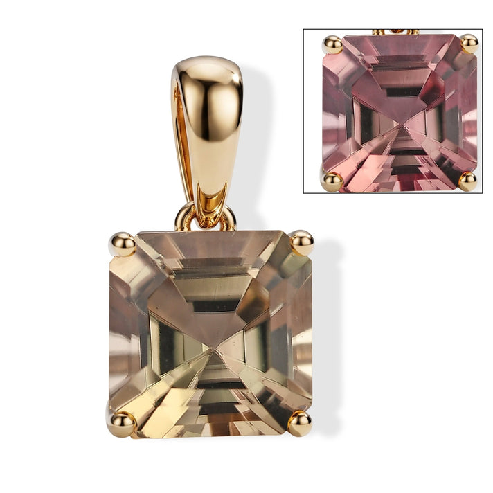 BIGGEST TURKIZITE PENDANT DEAL - 9K Yellow Gold AAA Turkizite Solitaire Pendant 2.00 Ct. 8724206 1