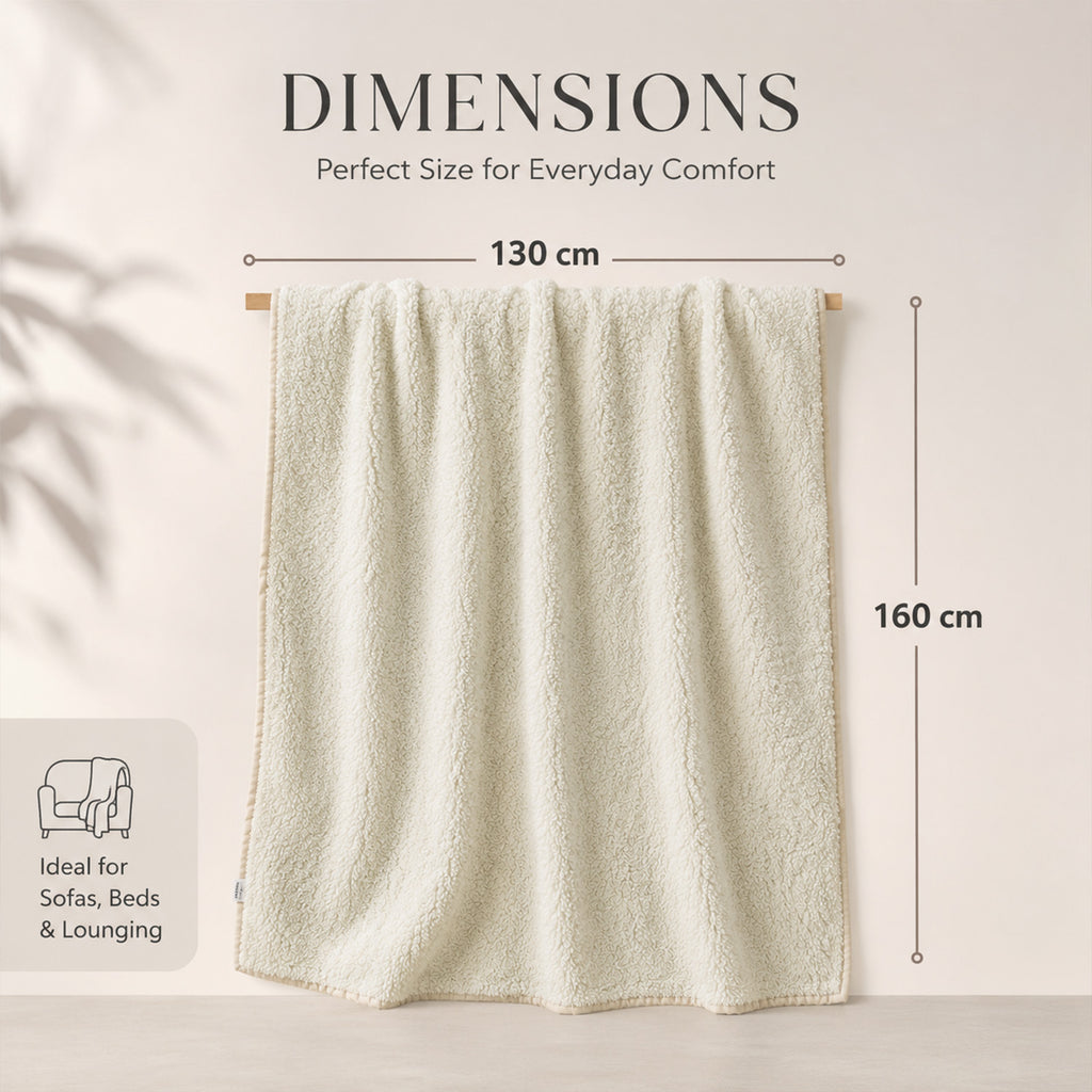 LIVMORE Cotton Patterned Throw Blanket (Size 160x1 cm) - Grey & Grey_8724392_6