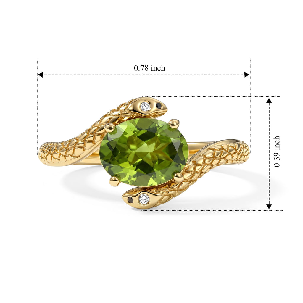 D'Joy Peridot, White Zircon Fancy Ring Sterling Silver  1.271  Ct._8724540_5
