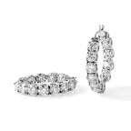 D'Joy Paraiba Moissanite Earring in Rhodium OverlaySterling Silver  11.040  Ct._8724656