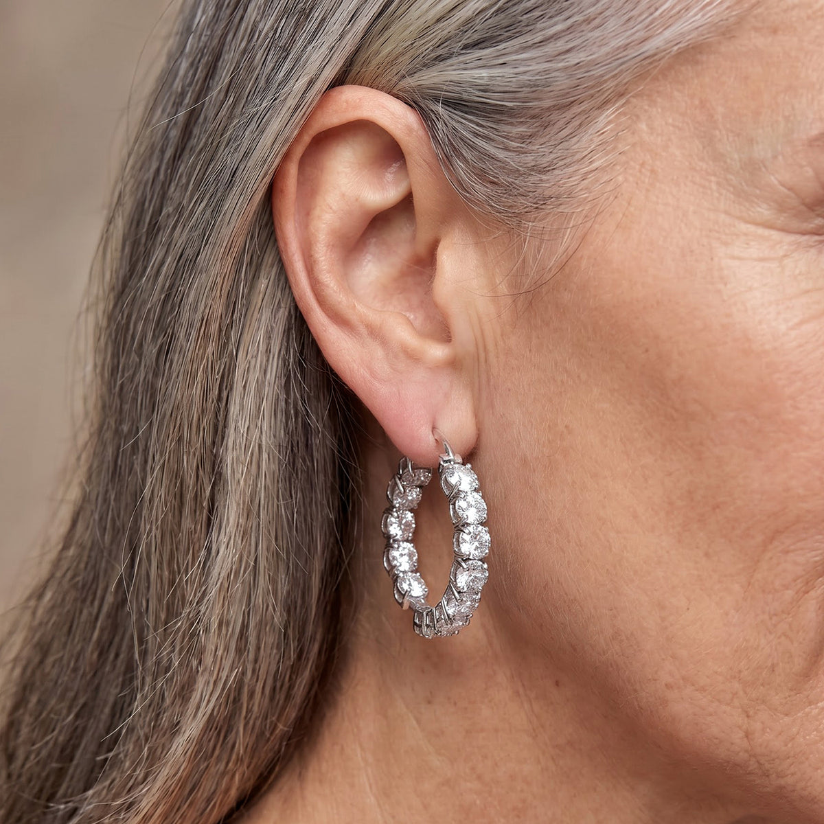 D'Joy Paraiba Moissanite Earring in Rhodium OverlaySterling Silver  11.040  Ct. 8724656 1