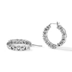 D'Joy Paraiba Moissanite Earring in Rhodium OverlaySterling Silver  11.040  Ct._8724656_3