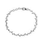 D'Joy - Rhodium Overlay Sterling Silver Linked Bracelet (Size - 7.5)_8724694