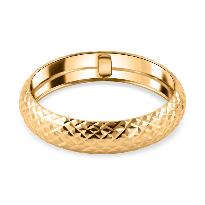 Monster Deal- 9K Yellow Gold Diamond Cut Band Ring 8725270 1
