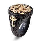 Galatea - The Capitan Collection - Diamond Dragon Ring in Diamond (SI-GH) & 14K Yellow Gold 3.42 Grams_8727204_4