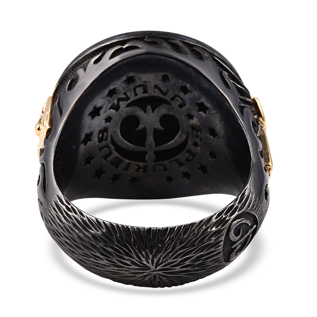 Galatea - The Capitan Collection - Diamond Dragon Ring in Diamond (SI-GH) & 14K Yellow Gold 3.42 Grams_8727204_5