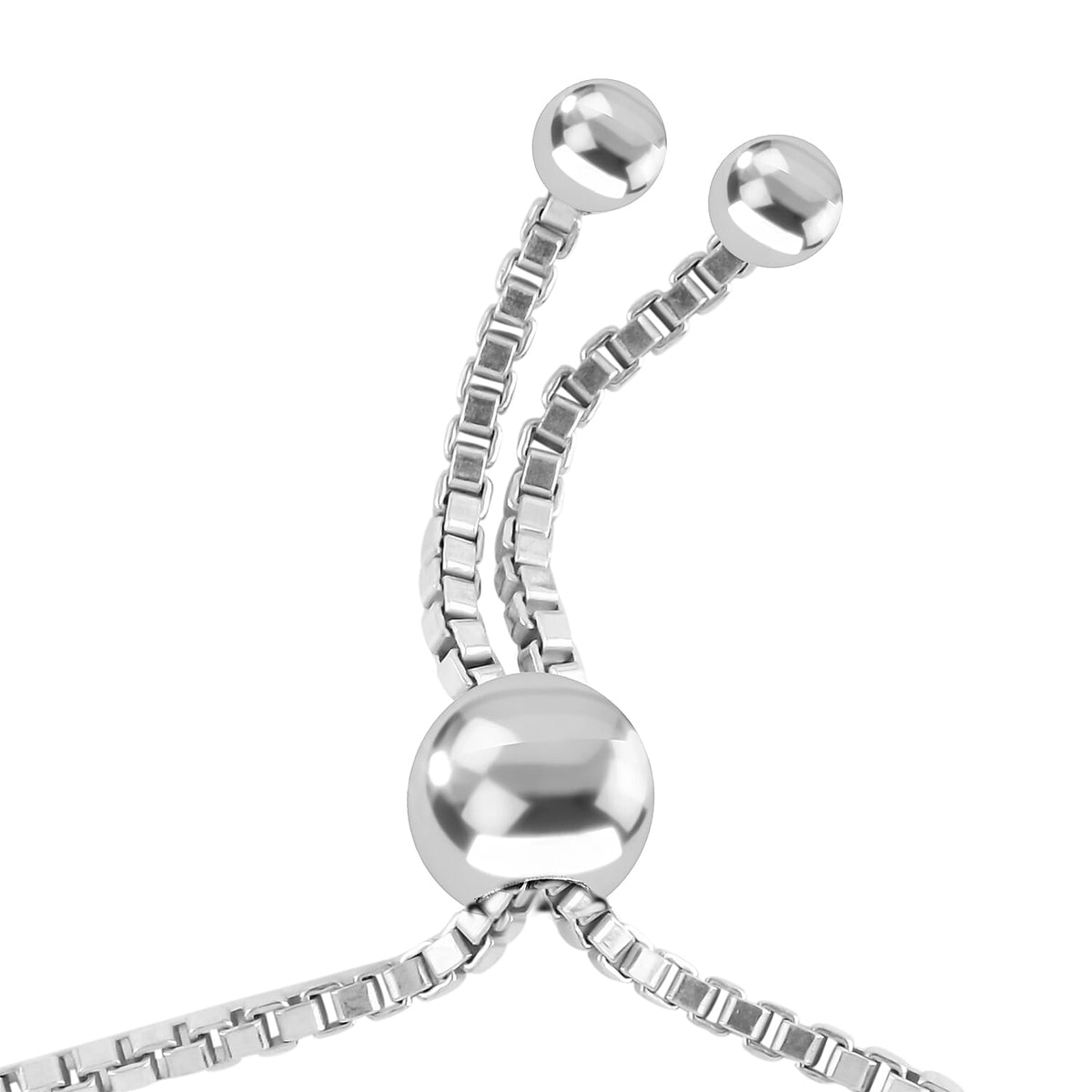 Adjustable Heart Bracelet Size 9 in Rhodium Plated Sterling Silver 8728255 3
