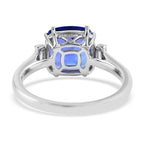 RHAPSODY 950 Platinum AGI Certified & Appraised AAAA Tanzanite and Diamond (VS-E-F) Ring 3.70 Ct.
