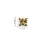 Turkizite Earring in 18K YG VermeilSterling Silver  2.496  Ct._8734756_4