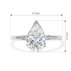 Luxuriant - 9K White Gold SGL Certified Lab Grown Diamond (VS/E-F) Solitaire Ring 2.00 Ct._8734879_5