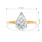 Luxuriant - 9K Yellow Gold SGL Certified Lab Grown Diamond (VS/E-F) Solitaire Ring 2.00 Ct._8734900_5