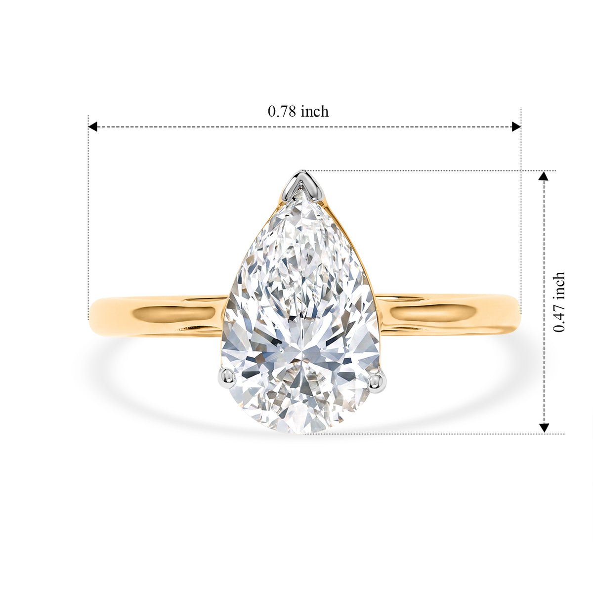 Luxuriant - 9K Yellow Gold SGL Certified Lab Grown Diamond (VS/E-F) Solitaire Ring 2.00 Ct. 8734900 5