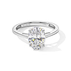 DOD- 9K White Gold Oval Lab Grown Diamond VS/EF Ring 2.00  Ct._8734918