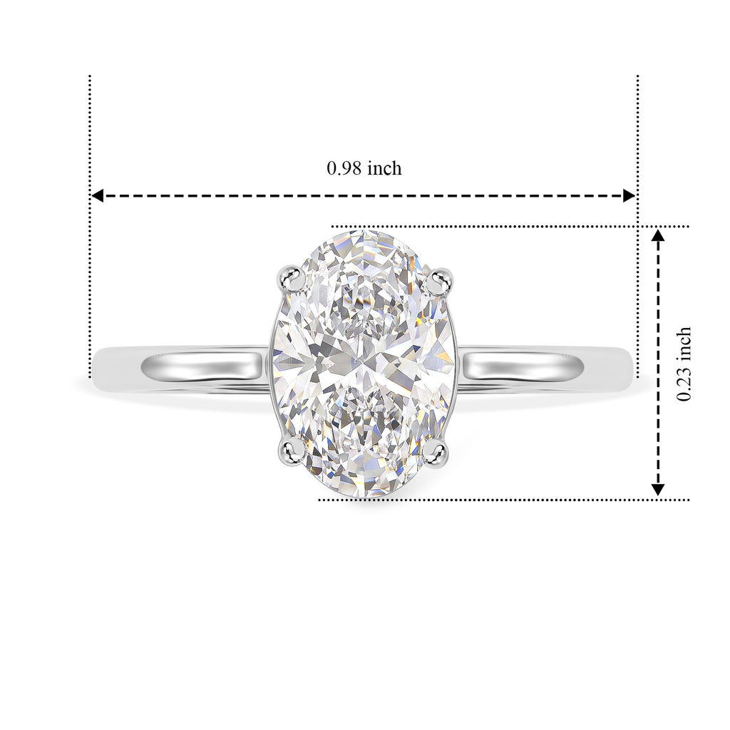 DOD- 9K White Gold Oval Lab Grown Diamond VS/EF Ring 2.00  Ct._8734919_5