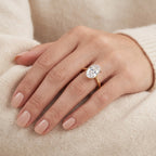 Black Friday Deal- 9K Yellow Gold Oval Lab Grown Diamond VS/EF Ring 2.00  Ct._8734938_1