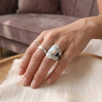 Royal Bali Collection - D'Joy Ethiopian Opal & Abalone Shell Ring in Sterling Silver 3.36 Ct._8735855_2