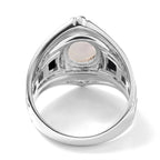 Royal Bali Collection - D'Joy Ethiopian Opal & Abalone Shell Ring in Sterling Silver 3.36 Ct._8735855_4
