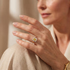 14K Yellow Gold AAA Yellow Sapphire & Natural White Diamond (I3) Solitaire Ring 2.27 Ct._8735893_2