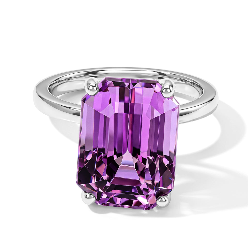 Rhapsody 950 Platinum AAAA Patroke Kunzite Solitaire Ring, Platinum Wt.5.73 Gms  10.240  Ct._8736045