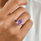 Rhapsody 950 Platinum AAAA Patroke Kunzite Solitaire Ring, Platinum Wt.5.73 Gms  10.240  Ct._8736045_1