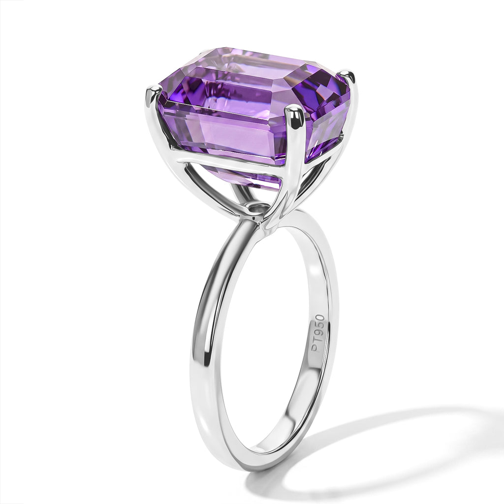 Rhapsody 950 Platinum AAAA Patroke Kunzite Solitaire Ring, Platinum Wt.5.73 Gms  10.240  Ct._8736045_3
