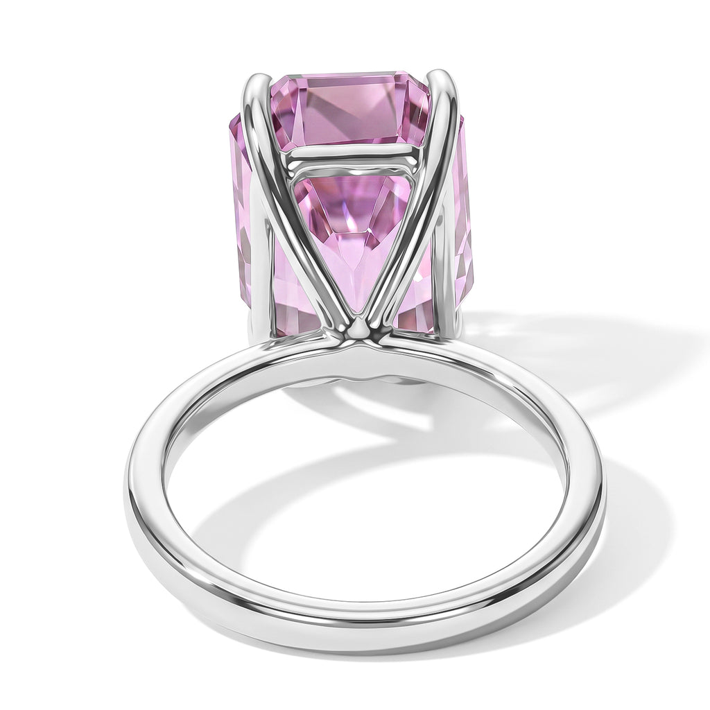Rhapsody 950 Platinum AAAA Patroke Kunzite Solitaire Ring, Platinum Wt.5.73 Gms  10.240  Ct._8736045_4
