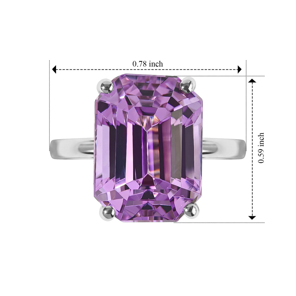Rhapsody 950 Platinum AAAA Patroke Kunzite Solitaire Ring, Platinum Wt.5.73 Gms  10.240  Ct._8736045_5