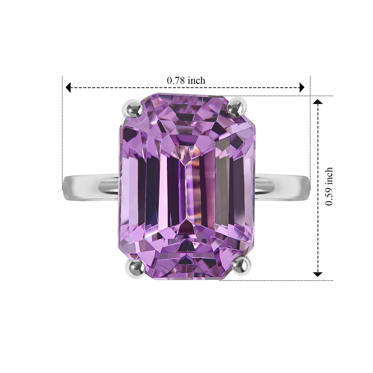 MONSTER DEAL - Rhapsody - 950 Platinum AAAA Natural Patroke Kunzite Solitaire Ring 10.24 Ct, Platinum Wt.5.40 Gms 8736096 5
