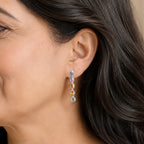 D'Joy Multi Sapphire Dangling Earring in Rhodium OverlaySterling Silver  1.724  Ct._8736105_1