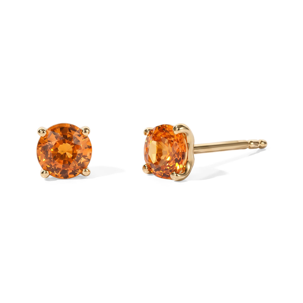 D'Joy Yellow Sapphire Solitaire Stud Push Post Earring in 18K Gold OverlaySterling Silver  1.330  Ct._8736135